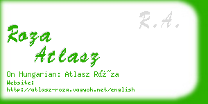 roza atlasz business card